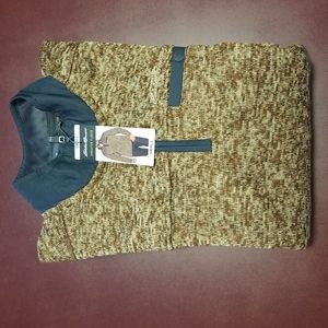 1/4 zip fleece pullover sweater